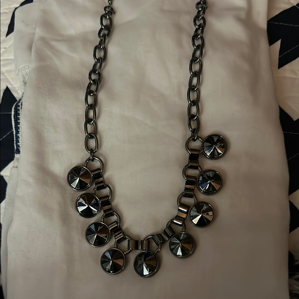 Reversible Elegant Silver -Bronze Necklace 15$
